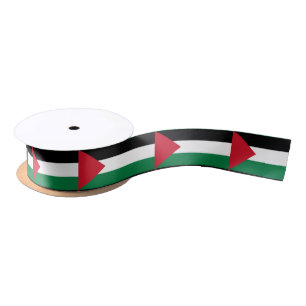 Palestinian flag ribbon satin ribbon