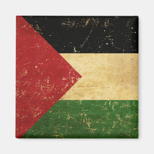 Palestinian Flag Vintage Grunge Magnet