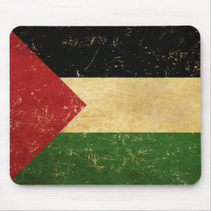 Palestinian Flag Vintage Grunge Mouse Pad