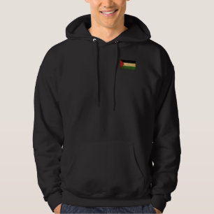 Palestinian Flag Vintage Men's Black Hoodie