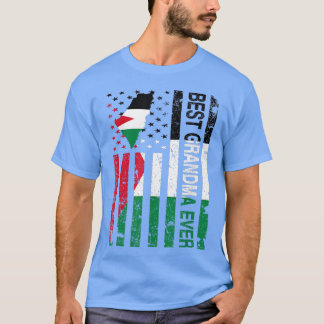 Palestinian Grandma  Palestine USA American Mother T-Shirt