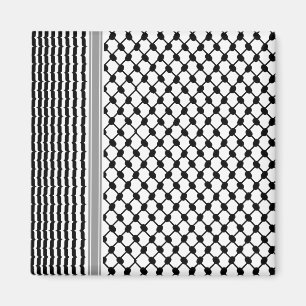 Palestinian Hatta Keffiyeh Kufiya Folk (2 Pattern) Magnet