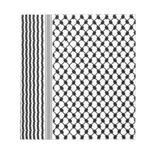 Palestinian Hatta Keffiyeh Kufiya Folk (2 Pattern) Notepad