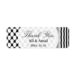 Palestinian Hatta Keffiyeh Thank You Wedding