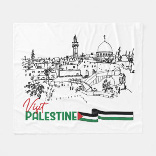 Palestinian Heritage and Hope Fleece Blanket