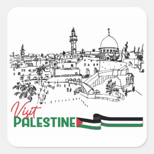 Palestinian Heritage and Hope Square Sticker