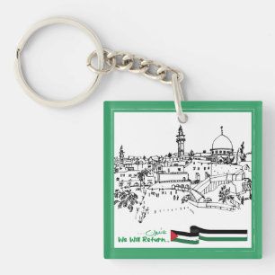 Palestinian Heritage and Hope: We Will Return Key Ring
