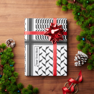 Palestinian Jordanian kuffiya customised Wrapping Paper