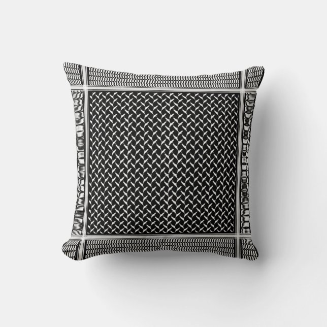Palestinian Keffiyeh Cushion (Front)