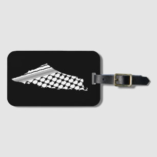 Palestinian keffiyeh, free map of Palestine Kufiya Luggage Tag