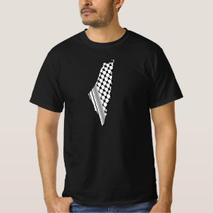 Palestinian keffiyeh, free map of Palestine Kufiya T-Shirt