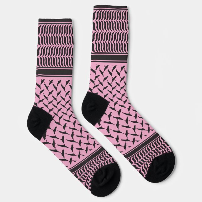 Palestinian keffiyeh | Palestine map Socks (Right)