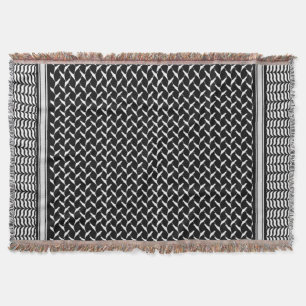 Palestinian Keffiyeh Throw Blanket