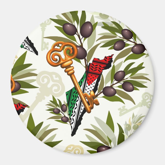 Palestinian Key Symbol of the Right of Return Magnet (Front)