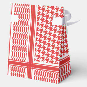 Palestinian Kuffiya Hatta Red  Favour Box