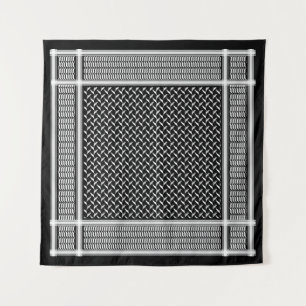 Palestinian Kufiya   black Keffiyeh Tapestry
