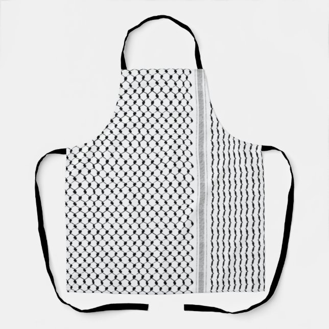 Palestinian Kufiya Custom Designed Apron (Front)