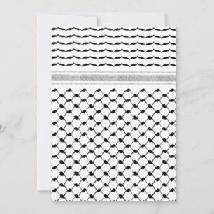Palestinian Kufiya Custom Designed Save The Date