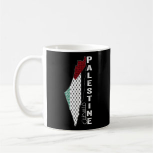 Palestinian Map Keffiyeh Thobe Patterns Palestine Coffee Mug