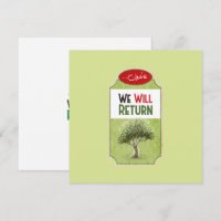Palestinian Olive Tree: "We will Return"