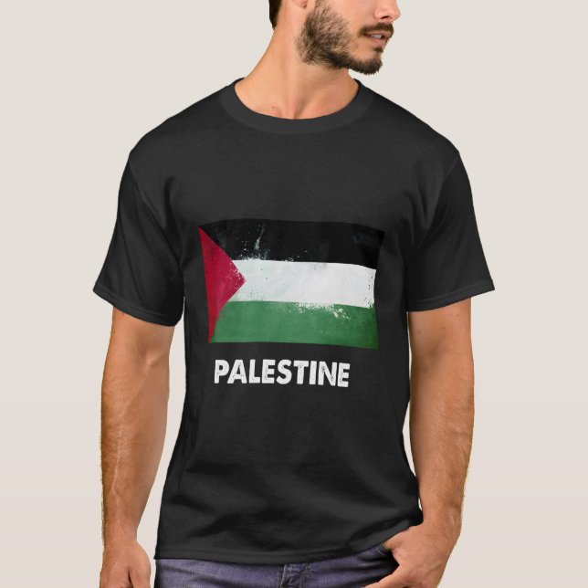 Palestinian Palestine Flag T-Shirt (Front)