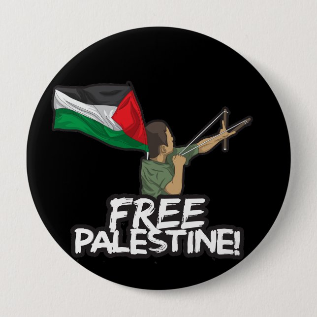 Palestinian Resister kid-flag Palestinians Freedom 10 Cm Round Badge (Front)