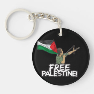 Palestinian Resister kid-flag Palestinians Freedom Key Ring
