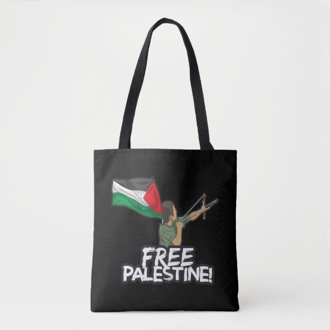 Palestinian Resister kid-flag Palestinians freedom Tote Bag (Front)