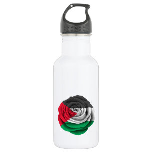Palestinian Rose Flag 532 Ml Water Bottle