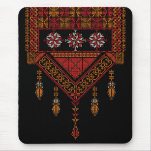 Palestinian Tatreez  Embroidery Art  Mouse Pad