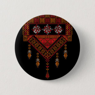 Palestinian Tatreez Embroidery palestine Art 6 Cm Round Badge
