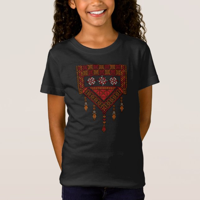Palestinian Tatreez Embroidery | palestine Art  T-Shirt (Front)