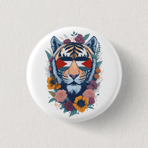 Palestinian tiger - Palestine FLAG 3 Cm Round Badge
