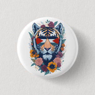 Palestinian tiger - Palestine FLAG 3 Cm Round Badge