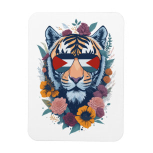Palestinian tiger - Palestine FLAG Magnet