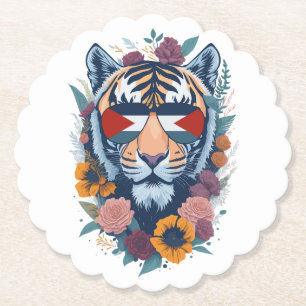 Palestinian tiger - Palestine FLAG  Paper Coaster