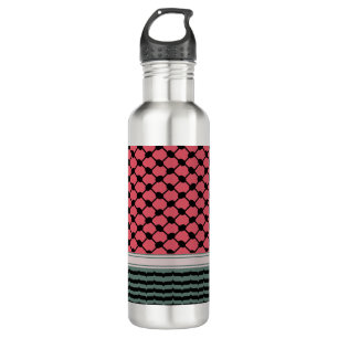 Palestinian watermelon Hatta Keffiyeh Kufiya Folk 710 Ml Water Bottle