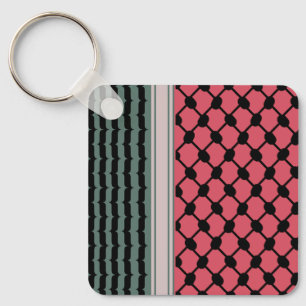 Palestinian watermelon Hatta Keffiyeh Kufiya Folk Key Ring