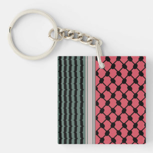 Palestinian watermelon Hatta Keffiyeh Kufiya Folk Key Ring