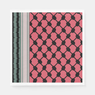 Palestinian watermelon Hatta Keffiyeh Kufiya Folk Napkin