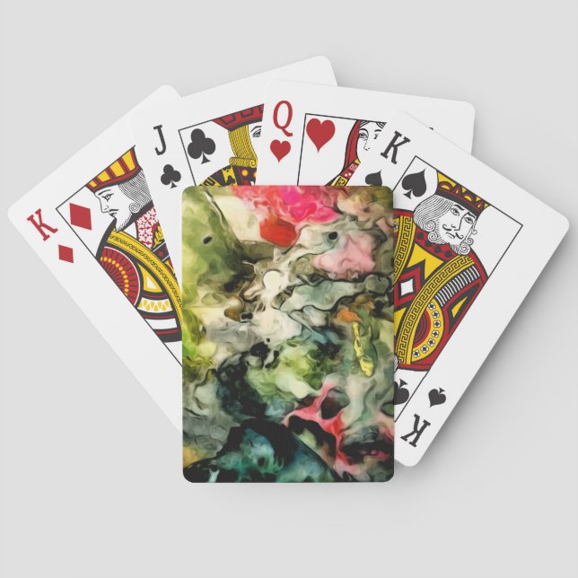Palette Abstract Pattern Playing Cards (Back)