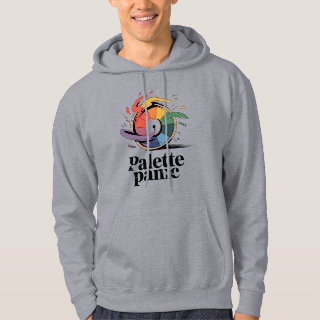 Palette Panic | Creative Chaos Mood     Hoodie (Front)