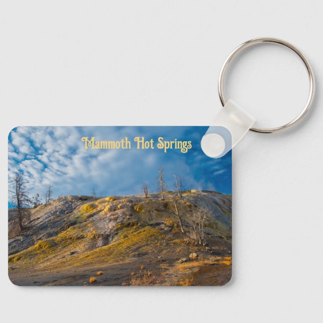 Palette Springs Sunrise Mammoth Hot Springs Key Ring (Front)