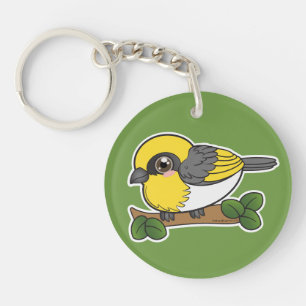 Palila Hawaii Forest Bird Key Ring