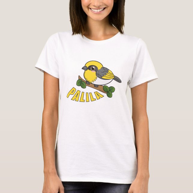 Palila Hawaii Forest Bird T-Shirt (Front)