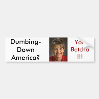 Palin1 Bumper Sticker