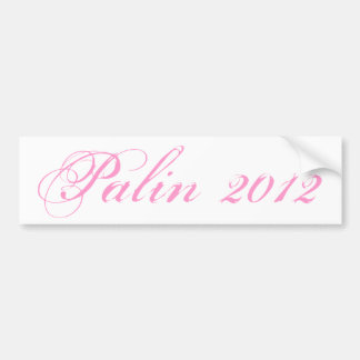 Palin 2012 (Pink) Bumper Sticker
