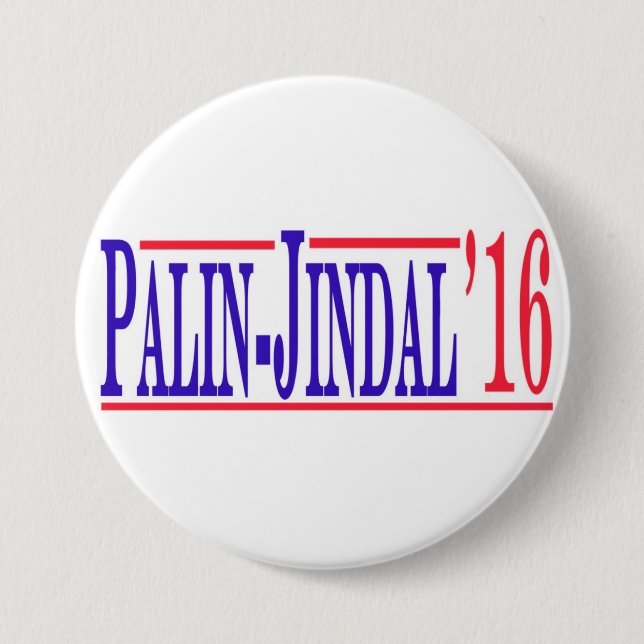 Palin-Jindal 2016! 7.5 Cm Round Badge (Front)