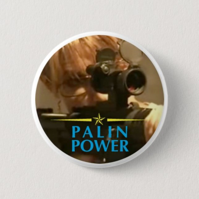 Palin Power 6 Cm Round Badge (Front)