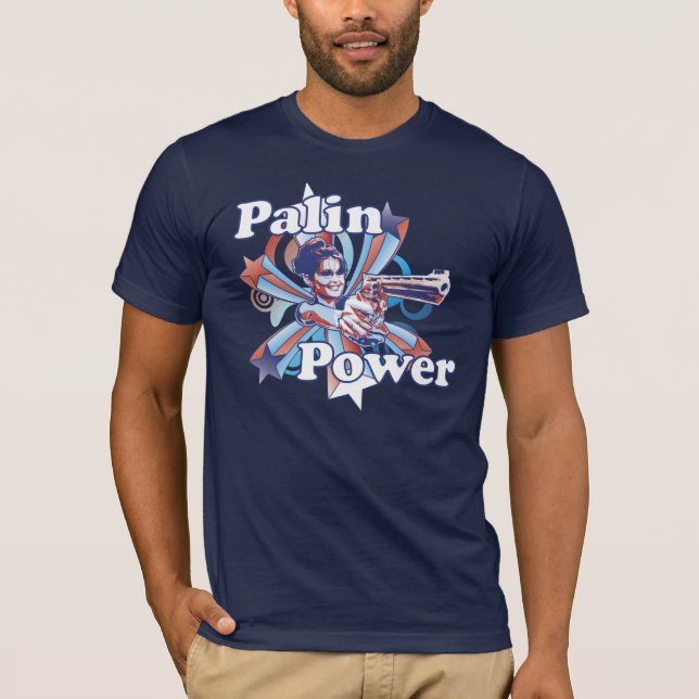 Palin Power Navy T-Shirt (Front)